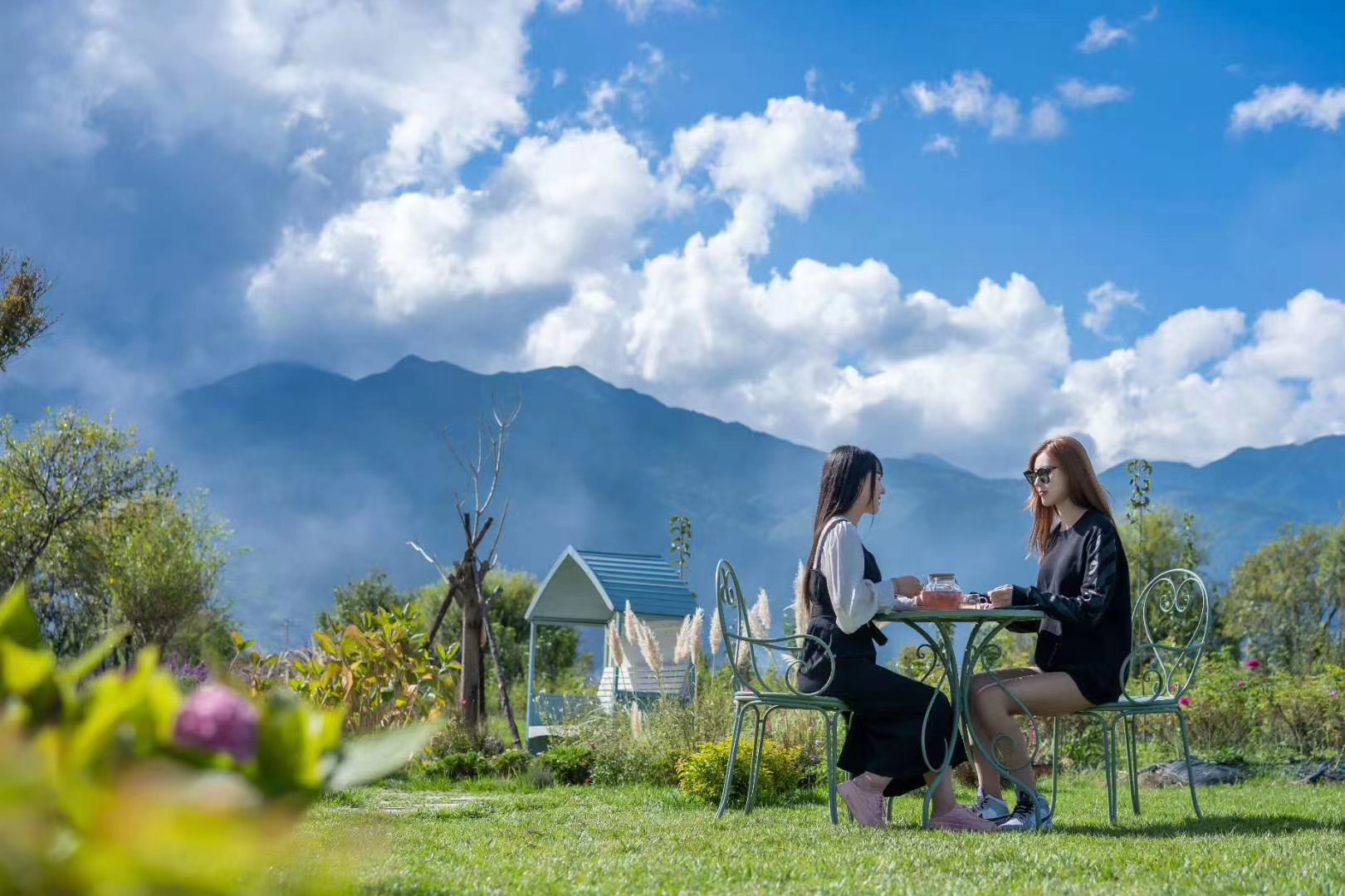 大理會議獎勵會展汽車發(fā)布會戶外拓展訓(xùn)練研學(xué)游學(xué)旅拍基地之大理花伴一生玫瑰莊園