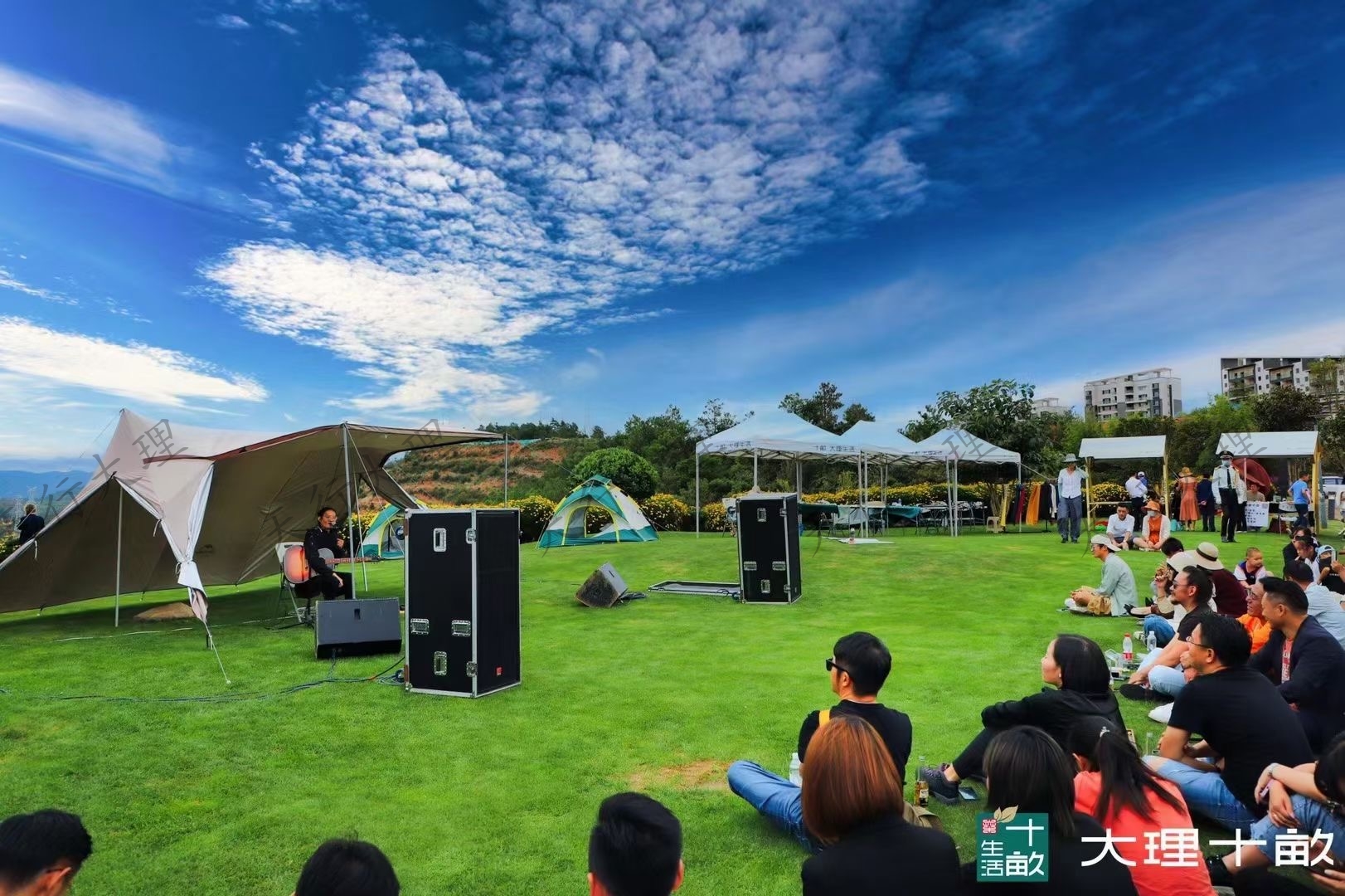 天行大理企業(yè)戶(hù)外拓展團(tuán)建露營(yíng)篝火晚會(huì)策劃基地之大理十畝拓展基地